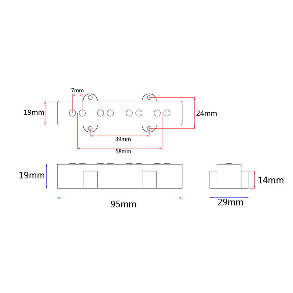 3 Band Equalizer EQ Preamp Circuit Bass Guitar Tone Control Wiring Harness and JP Pickup Set for Active Bass Pickup
