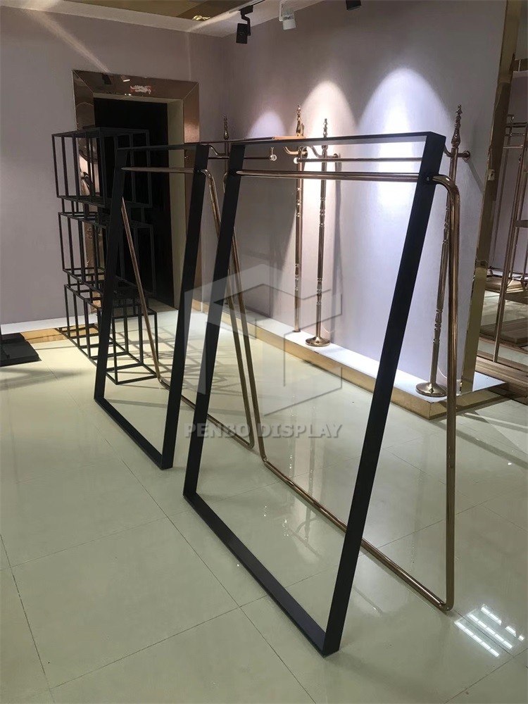 OEM Boutique Wedding Dress Clothing Shop Display Furniture Rack Monomer Design