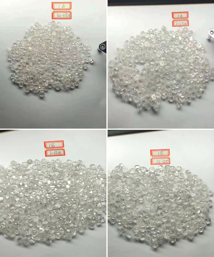 HPHT Industrial Synthetic Grinding Artificially Grown Diamonds 5 Carat Lab Created Diamond