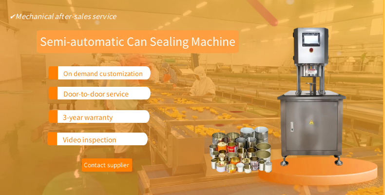 Tin Can Sardine Tuna Fish Beef Canning Machine Automatic Canned Meat Sealing Machine