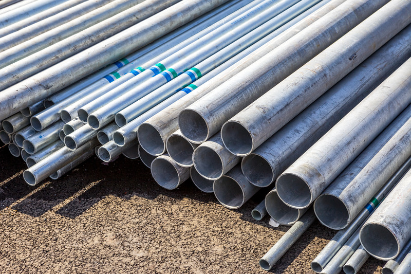 Zinc Plated Galvanized Round Pipe 6mm - 76mm Dia Black / Silver White Color