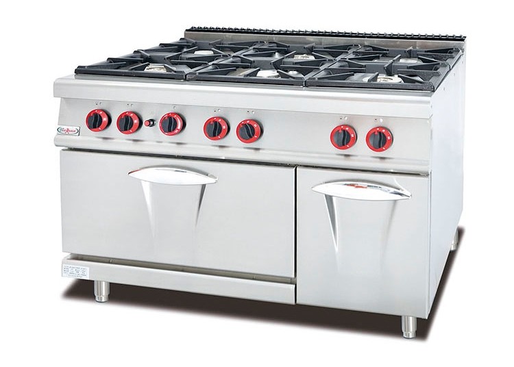 Combination Cooking Equipment Gas Equipment 6 Burner With Oven
