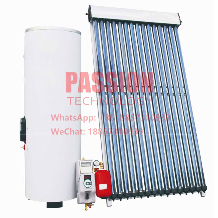 1000L Split Pressure Solar Water Heater With Coils 30tubes Heat Pipe Solar Collector