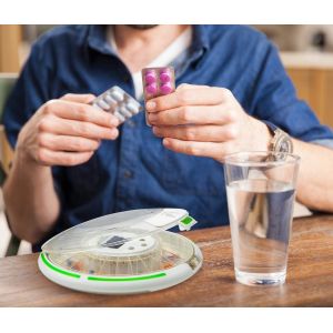 Buy cheap Portable Multifunctional Timing Alarm Clock Intelligent Electronic Medicine Box from wholesalers