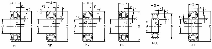 Good Performance Bearing NU2220ECP NU2220ECM Cylindrical Roller Bearing  NU2220