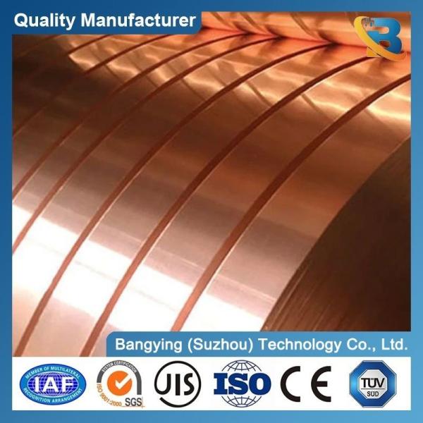 0.01-3.0mm Thickness Copper Strips for 99.99 Pure Copper Tape Roll Red Copper