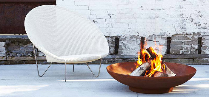 Wood Fueled Round Outdoor Corten Steel Garden Use Fire Pit Fire Bowl
