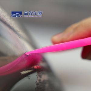 RoHS Durable Vinyl Wrap Scraper , Polyurethane PPF Squeegee Pink