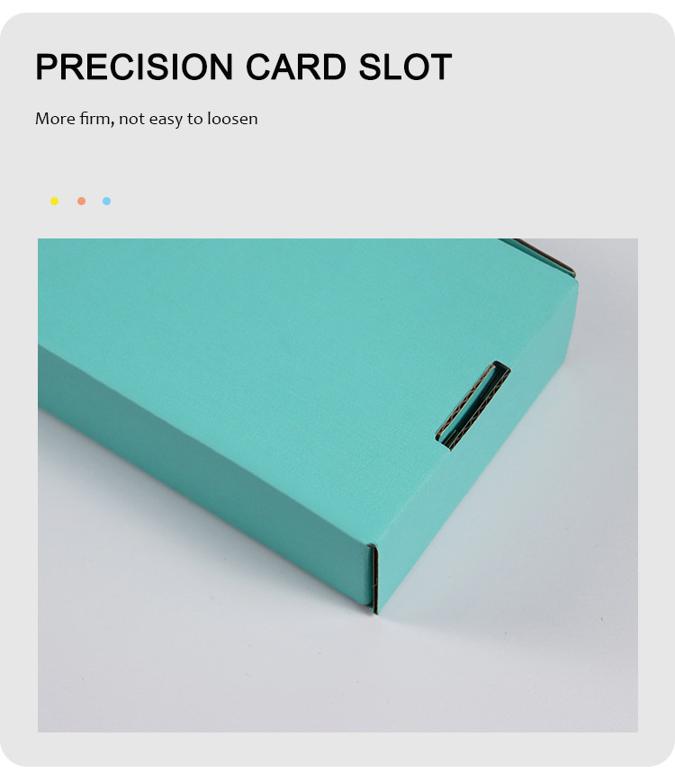 Customizable Mint Green Corrugated Extra Hard Airplane Box Clothing Packaging