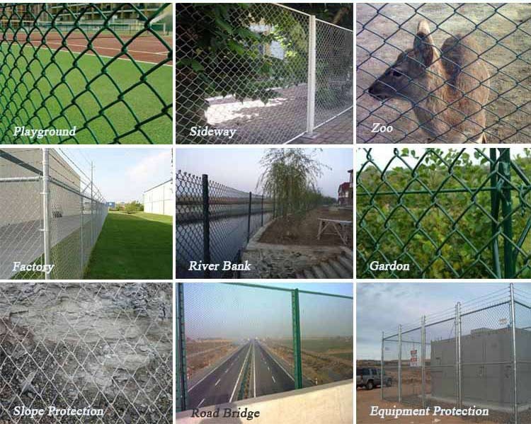 Alibaba china Chain Link Wire Mesh Fencing , PVC Coated Chain Link fences ,Plastic Chain Link Fence ( ISO9001 Certificated )