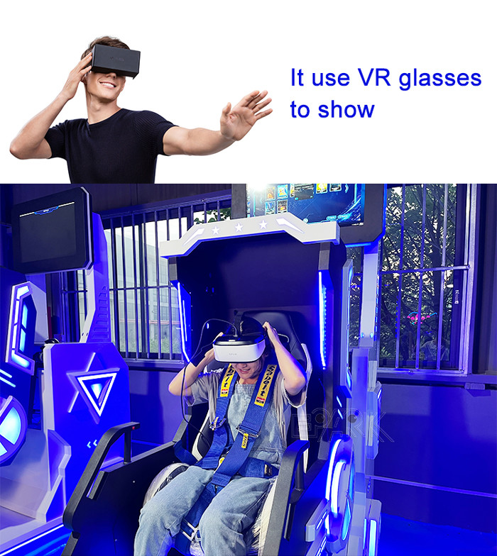 Amusement Park 9D VR Chair 360 Degree Rotating Flight Simulator
