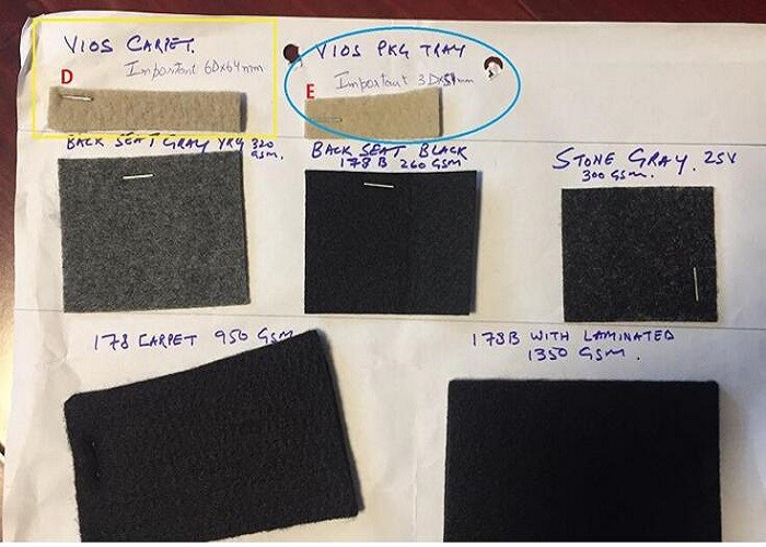 2.5Dtex*51mm Regenerated Polyester Fiber Highly Elastic Car Roof Headlining Use