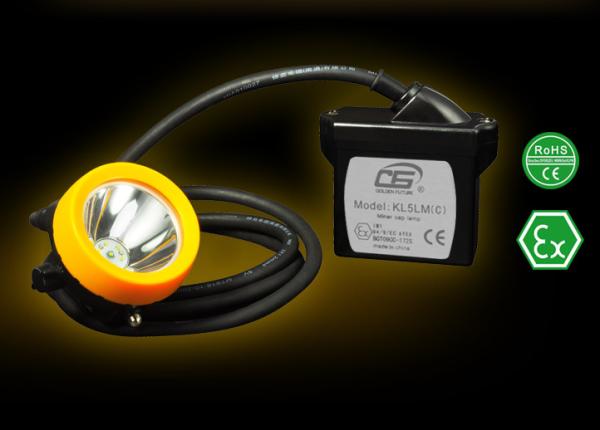 3.7v 6.6ah Industrial Lighting Fixture , Underground Explosion Proof Mining Cap