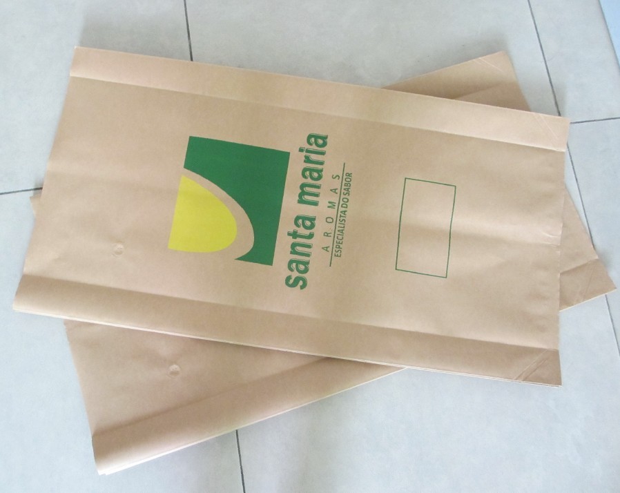 Brown Kraft Paper Side Gusset Tea Bags Packaging Foil Lined Moisture Proof
