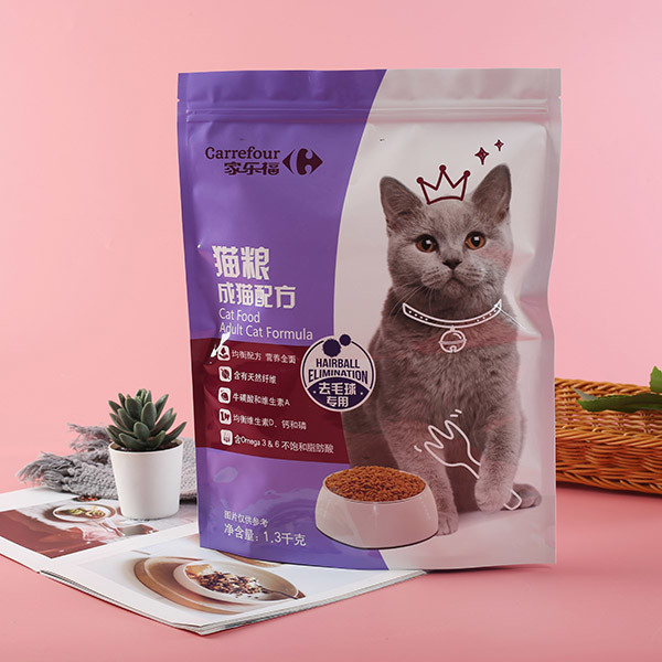 Matte Foil Mylar Zipper 20g Eco Friendly Dog Food Packaging Wet Food Packaging