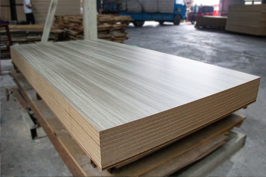 Elegant White Melamine Mdf Sheets Wooden Furniture Board 1220*2440mm