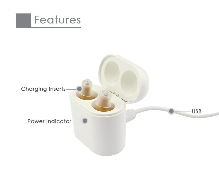 Audifonos Sensorineural Hearing Loss Hearing Aid lithium ion Rechargeable Sound Amplifier