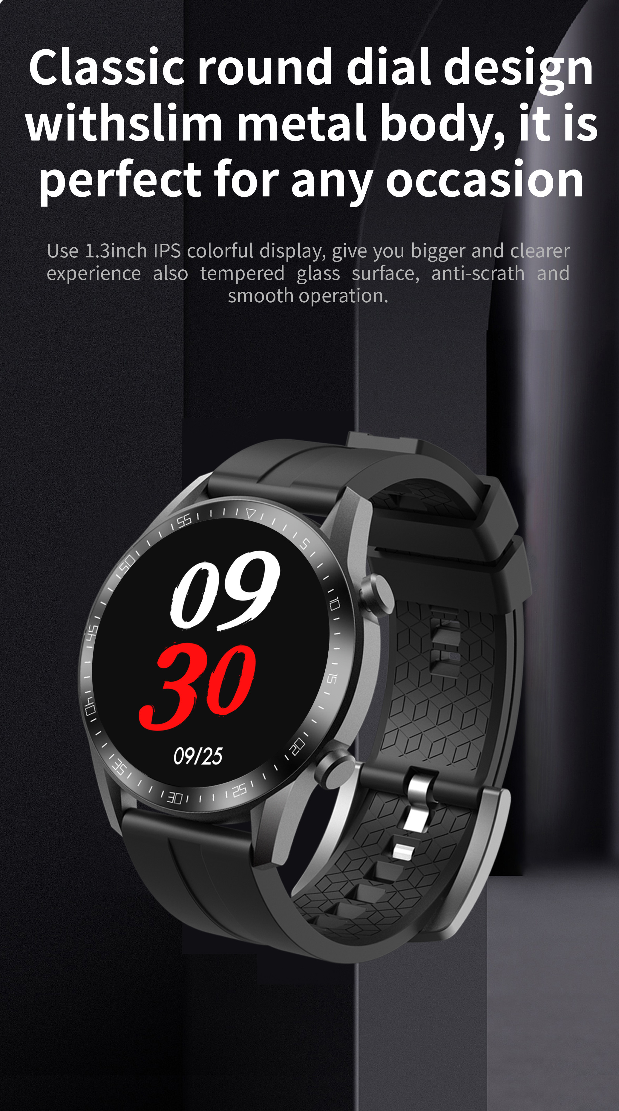 1.28 inch TPU Health Monitoring Smartwatch Hazel Bluetooth Sport Bracelet For Huawei GT2