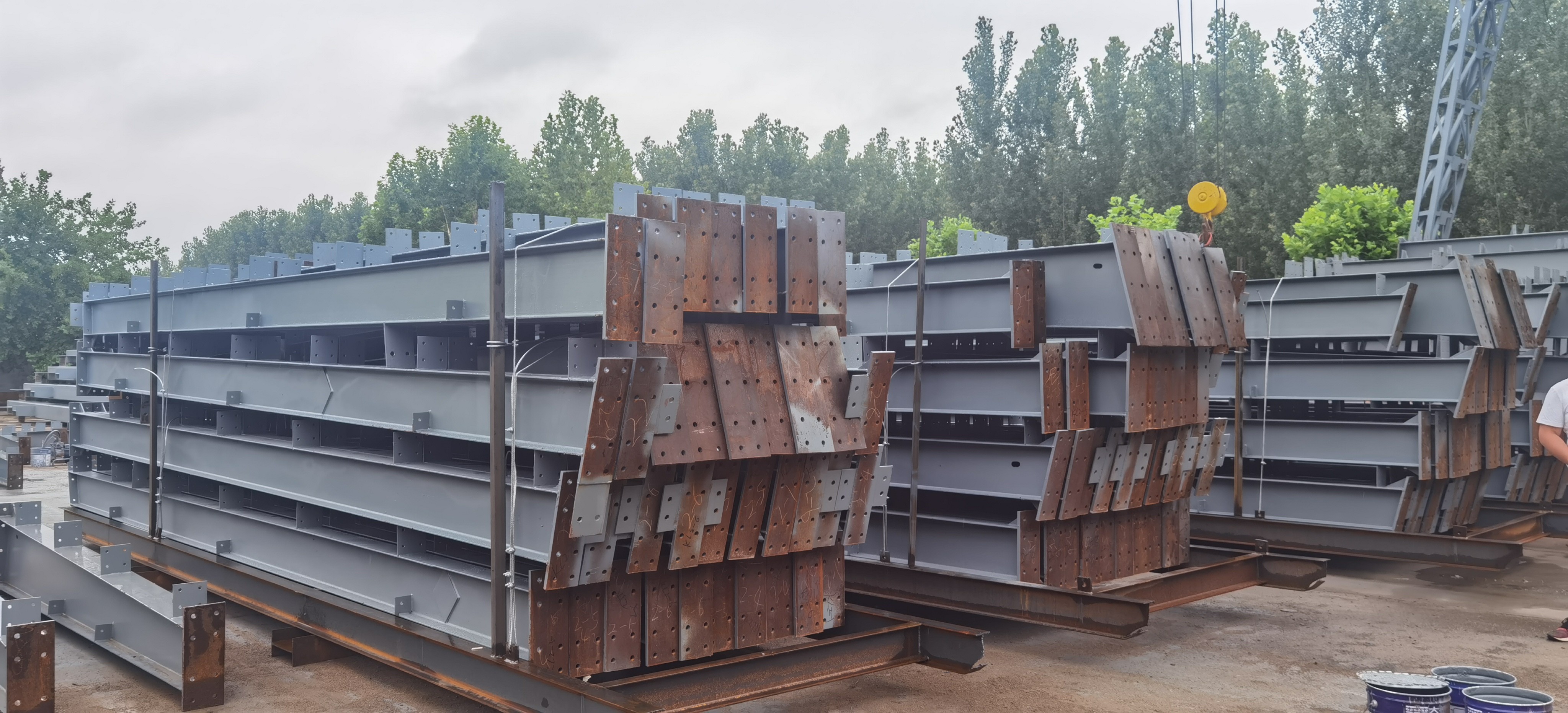 Prefab H-Beam Steel Structure Poultry House Sandwich Panel Insulation