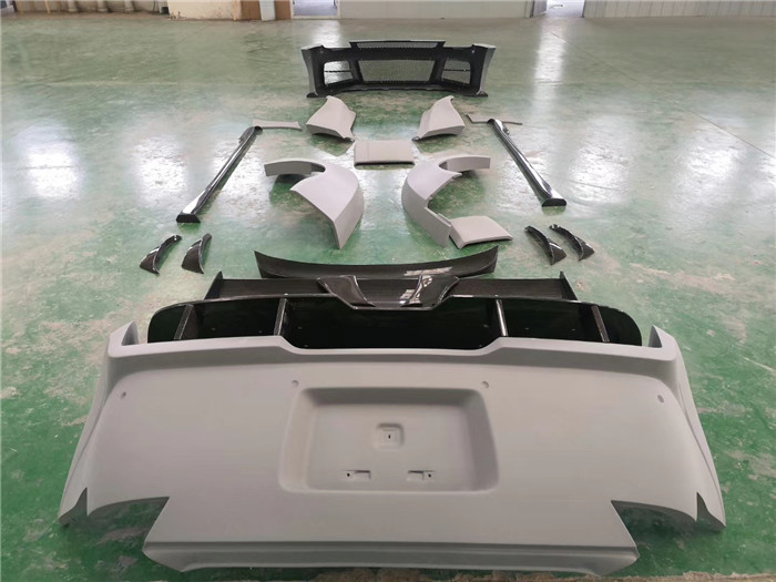 Air Knife FRP Nissan 350z Wide Body Kit Side Skirts OEM Front And Rear Bumper