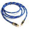 Buy cheap Toslink Didital Optical Cable Plated Golden 4K Port woven Blue Rope Coaxial HiFi from wholesalers