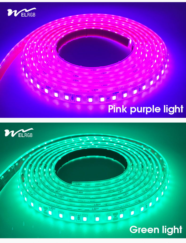 IP68 Dimmable LED Strip Lights 12V 24V Under Cabinet Led Strip Lighting Dimmable