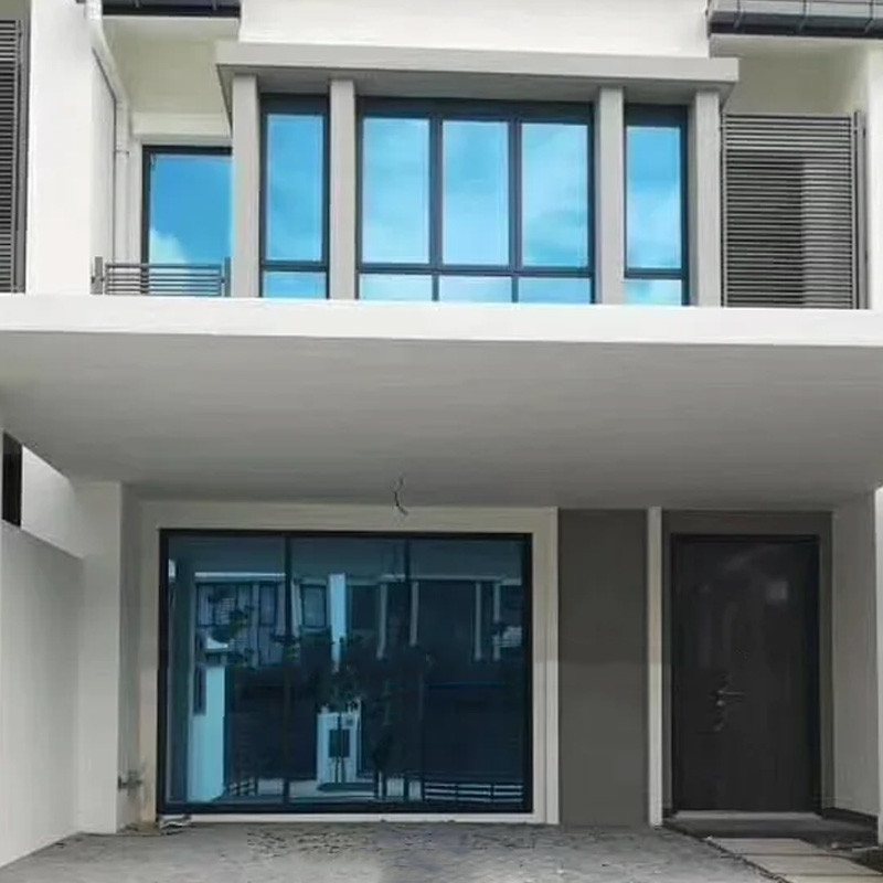 Glass PET Building Window Film Silver 20% VLT 2mil 1.52 X 30m