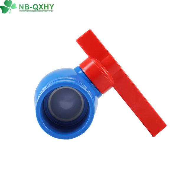 Flexible Ball Valve Red Handle Blue Body Professional Support 1/2" to 4" Compact
