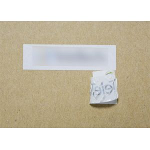 Matt White Coated Security Non Residue Security Labels Non Transfer