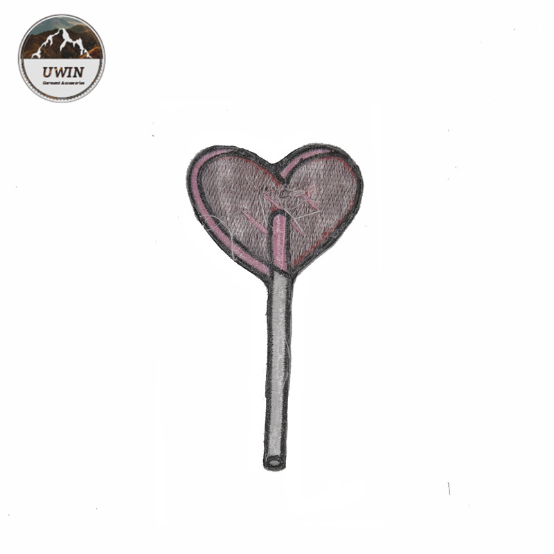 Handmade Embroidered Sports Patches / Custom Clothing Badges Beads Material