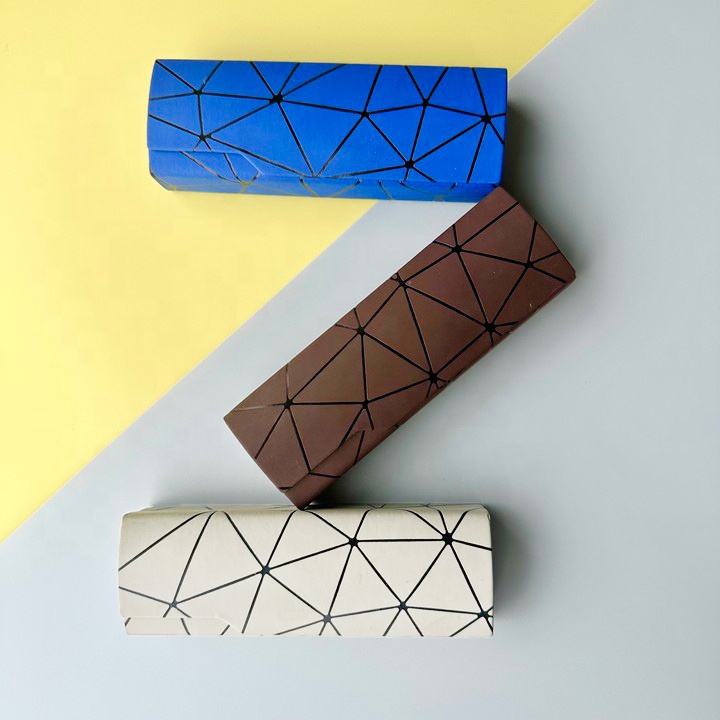 Luxury Fashion Handmade Leather Glasses Case Colorful Shockproof