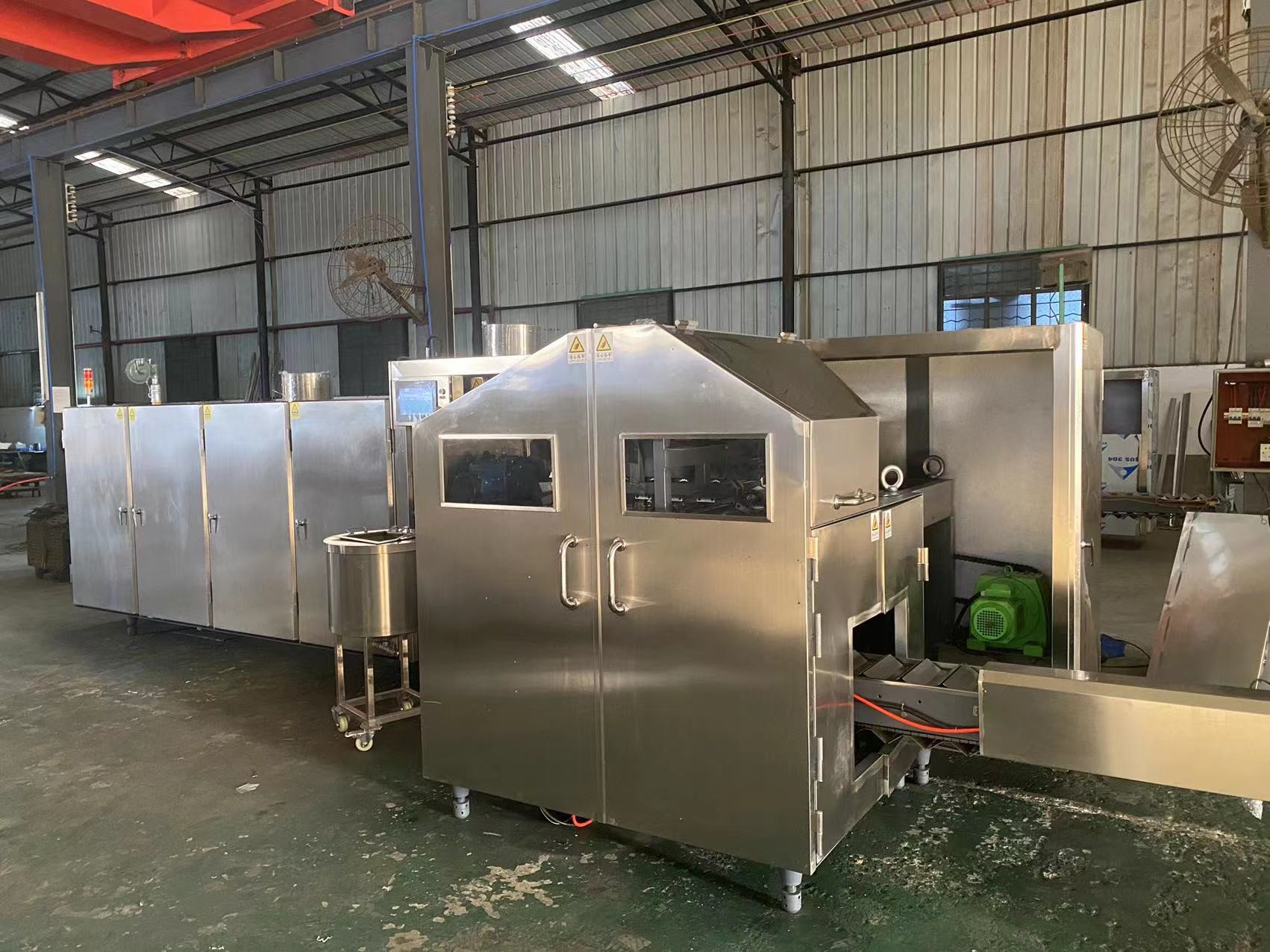 3800pcs/H Wafer Ice Cream Cone Production Line Multifunctional