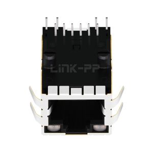 LPJ2011K55NL 10/100 Base-T RJ45 Mag Jack with Transformer Tab Up Orange&Green