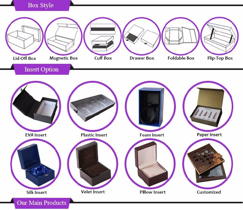 Customized Luxury Flower Cardboard Ribbon Gift Box