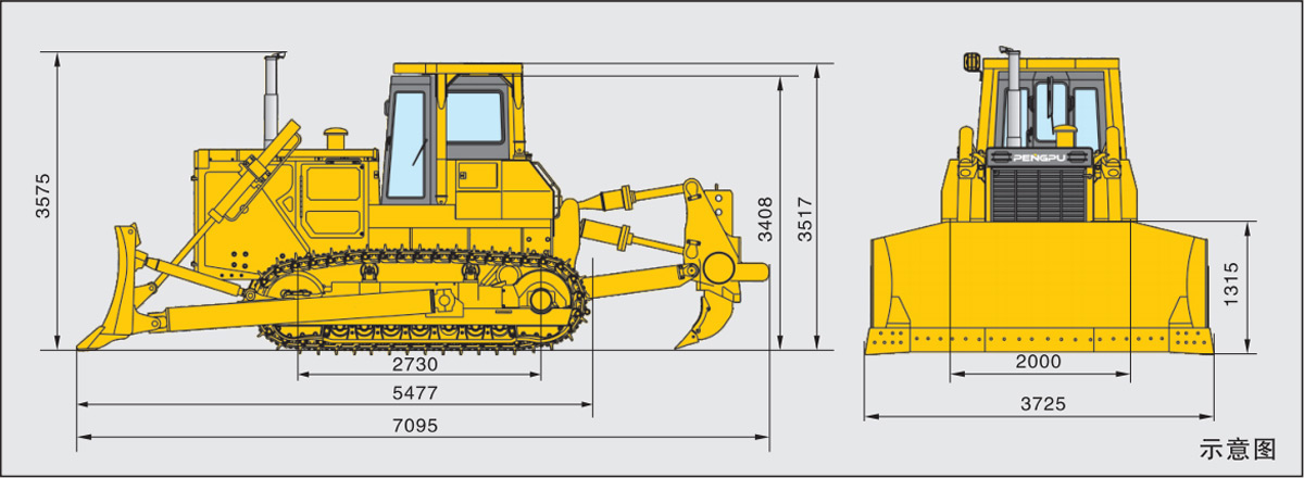 LGSD2240 LTXG 240HP Crawler bulldozer