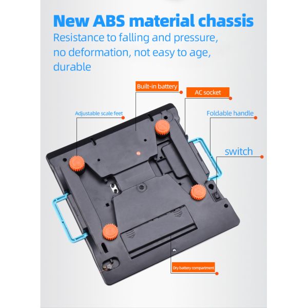 30kg Digital Table Scale for Accurate Weight and Calculation in ABS Plastic Rectangle Design
