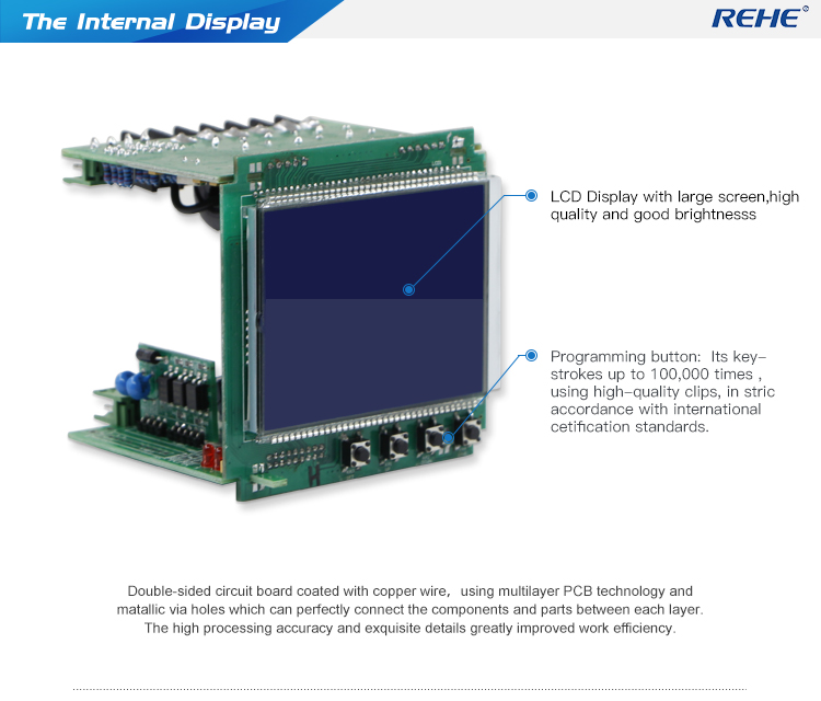 LCD Display Ethernet Power Meter Detector Multi-Function Meter