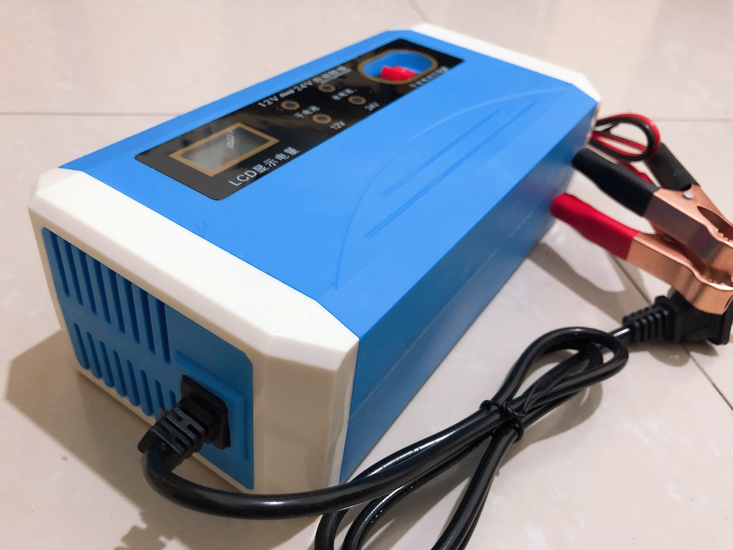 4-200AH Smart Battery Charger for 12V 24V Car Boat Motorcycle Truck Automatic Power Charging Automotive 12 V 24 Volt 10A