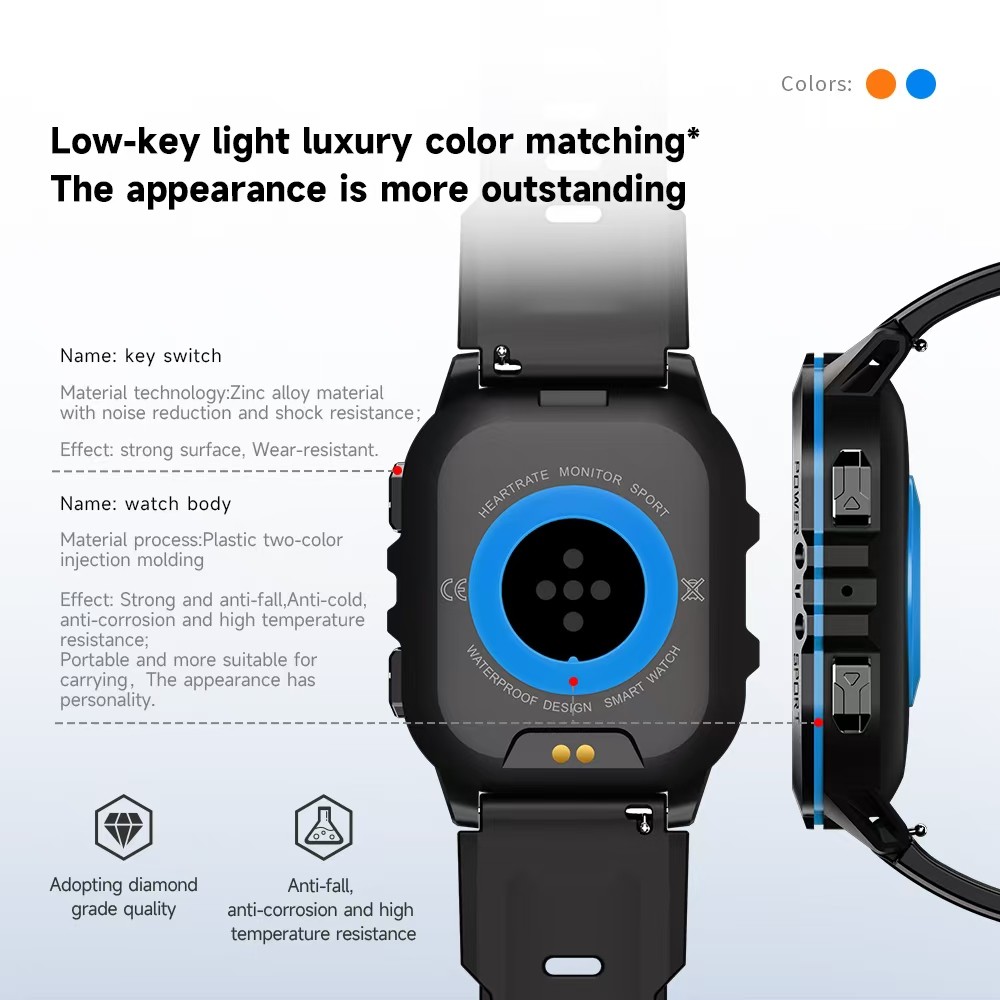 Super Amoled Display Smartwatch BT Call 1ATM Waterproof Large Memory Smart Watch C26
