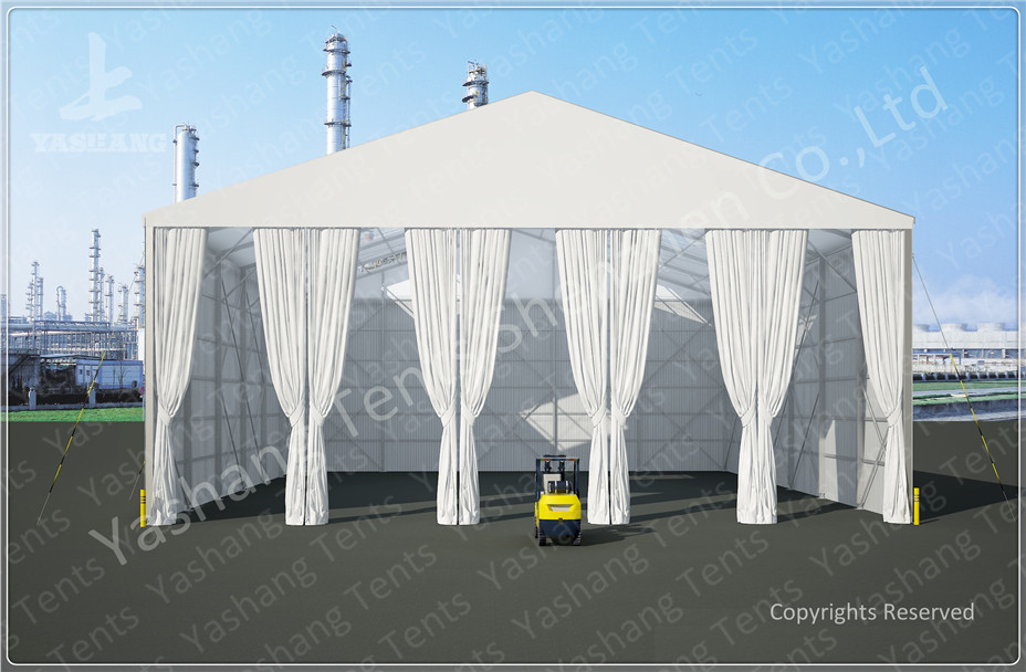 8M Ultra High Professional Outdoor Warehouse Tents , Large Industrial Tent Rental