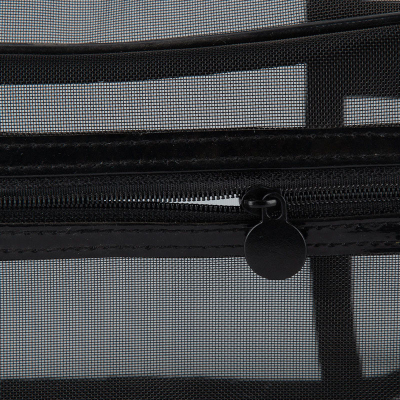 Breathable Transparent Mesh Cosmetic Bag Large Capacity Portable Storage