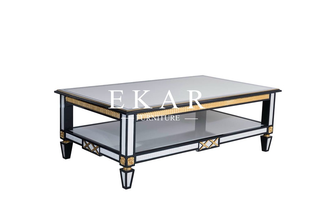 Royal Spanish Design White Wooden Square White Corner Table