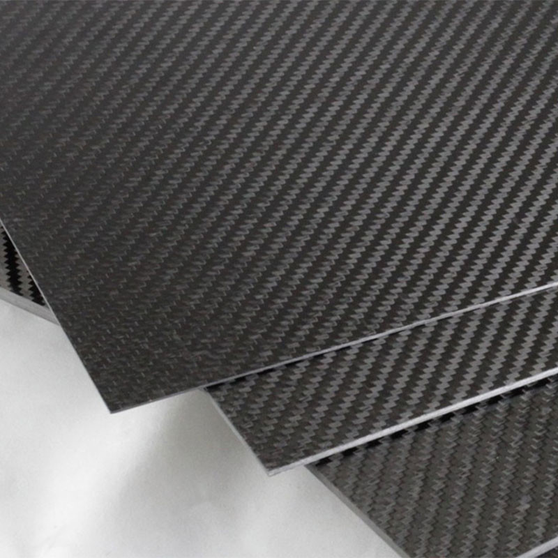 High Strength Full 100% 3K Carbon Fiber Plain Weave Glossy Or Matte Sheet