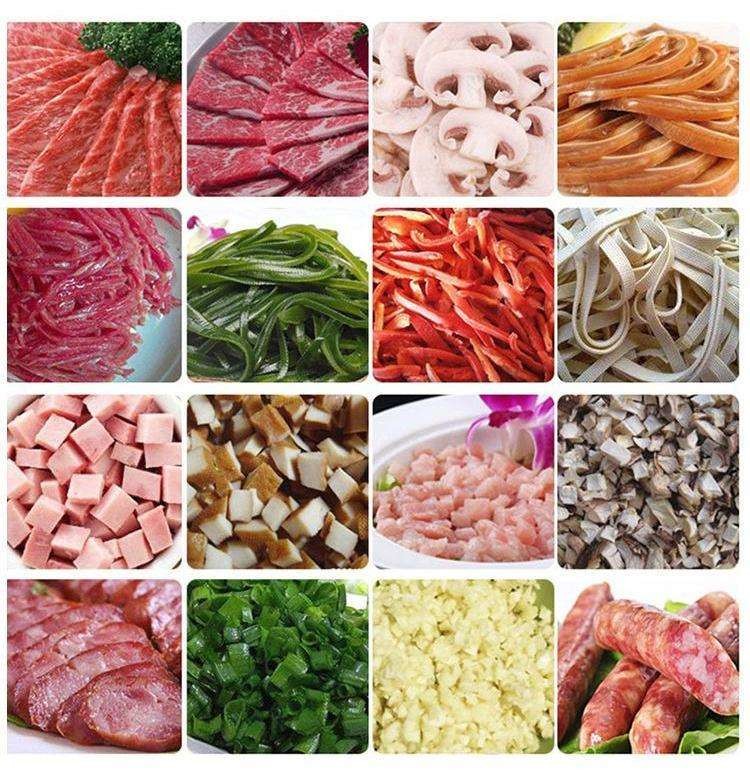 Automatic 3mm Commercial Bacon Fresh Meat Slicer Machine Small Round Knife