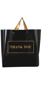 gold thank you bags