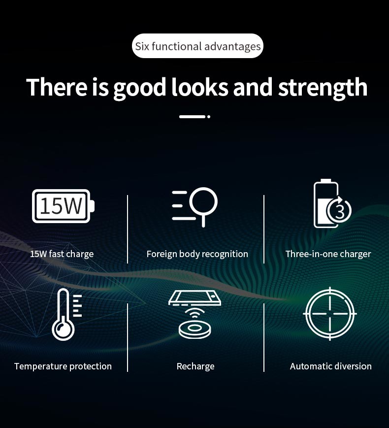 QC3.0 Multi Function Wireless Charger