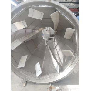Large Handling Capacity Cassava Drum Rotary Washing Machine SS304 Material
