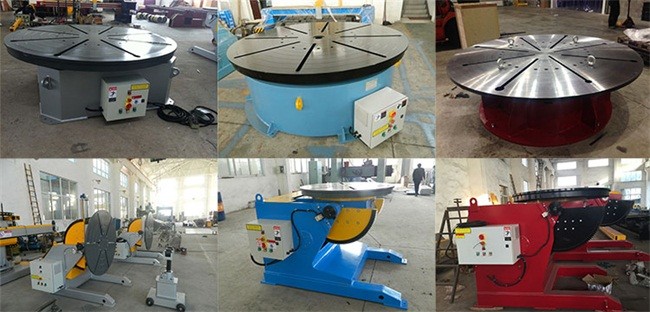 Horizontal Rotary Welding Positioner 20 T With Foot Pedal Wireless / Remote Cable Control