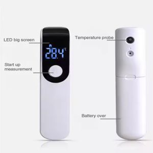 LCD Display Infrared Thermometer With Data Logging Battery Powered