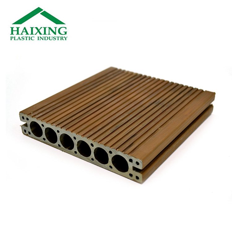 Click Installation PVC Decking Board for Terrace Exterior Wood Plastic Composite Deck